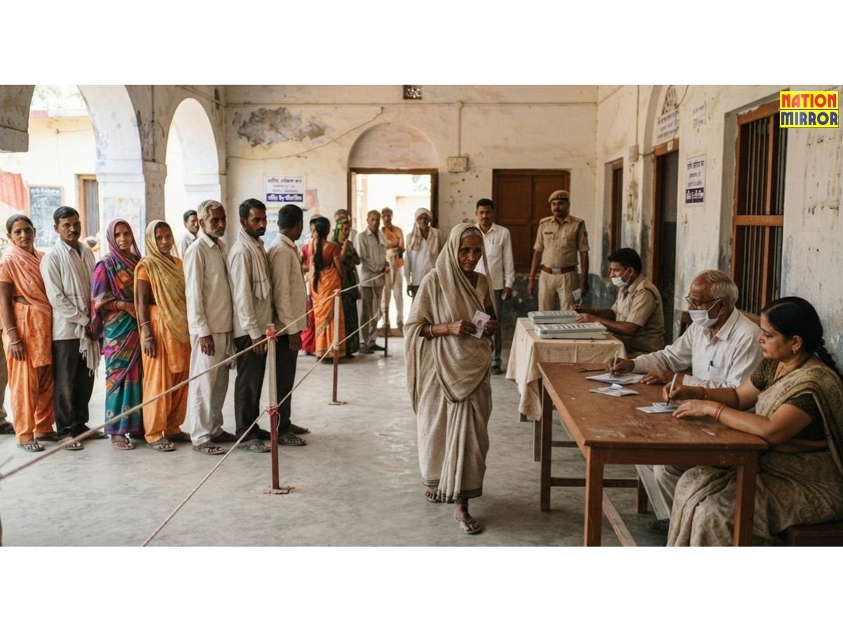शांतिपूर्ण तरीके से वोटिंग जारी