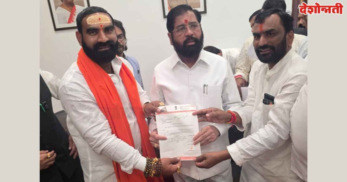 हिंगोली जिल्ह्यात कोरडा दुष्काळ जाहीर करा; आमदार संतोष बांगर यांची उपमुख्यमंत्री शिंदे यांच्याकडे आग्रही मागणी