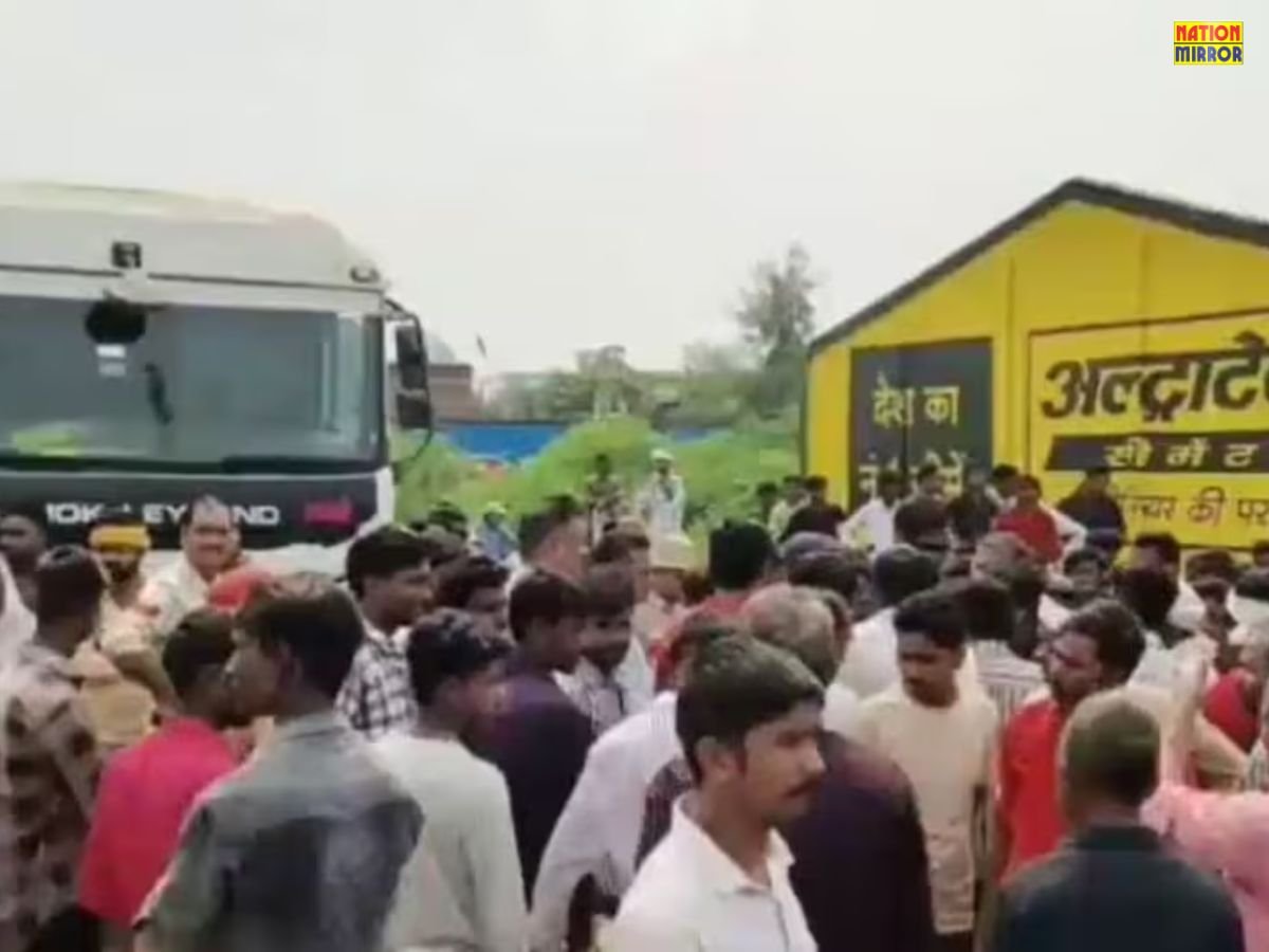 नागौद में यूरिया उपलब्ध कराए जाने एवं  किसानों के विरुद्ध दर्ज प्राथमिकी वापस लिए जाने को लेकर कांग्रेस का विरोध प्रदर्शन