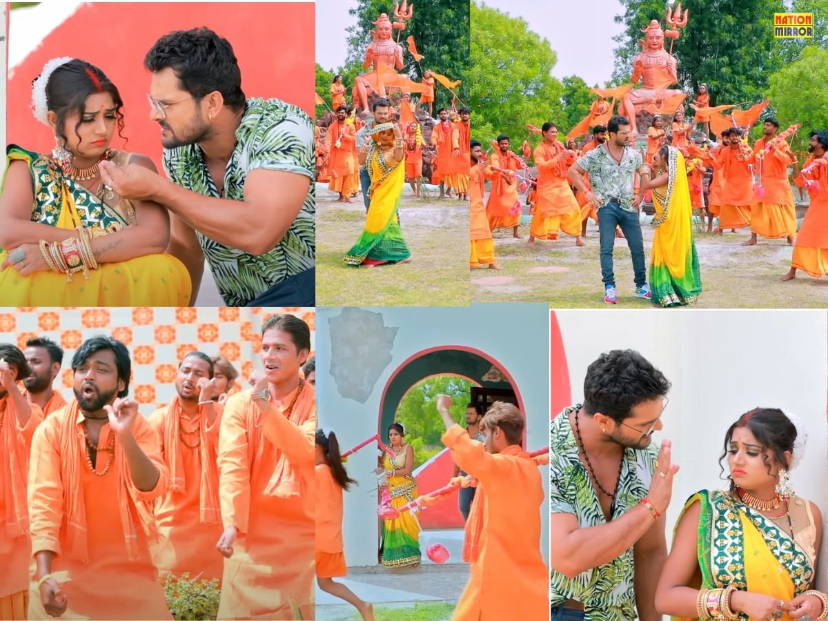 BhoJpuri Sawan Song Viral: देवघर जाने की जिद पर खेसारीलाल से नाराज हुई पत्नी! वीडियो हुआ वायरल...