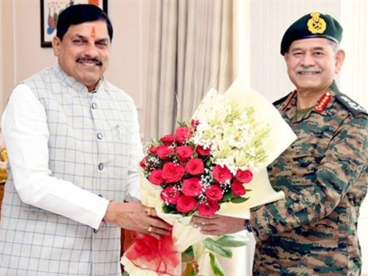 भोपाल में होगी सेना दिवस परेड:CM डॉ मोहन से मिले थल सेना प्रमुख