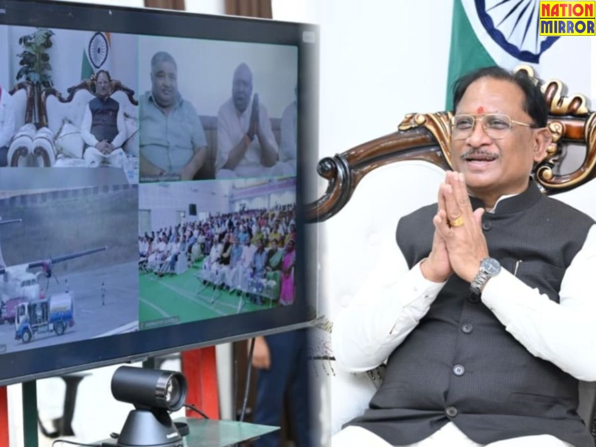 अंबिकापुर-दिल्ली-कोलकाता हवाई यात्रा:CM साय ने किया वर्चुअल शुभारंभ