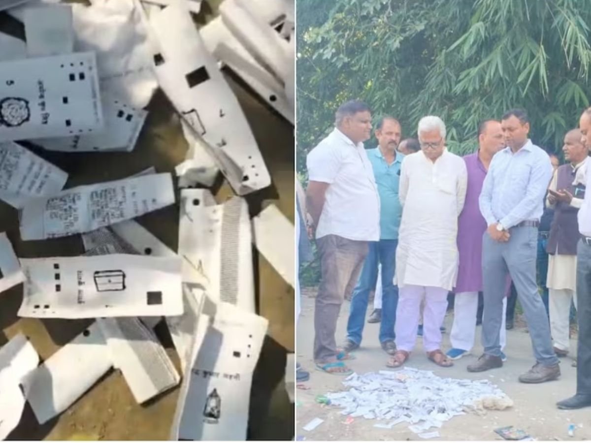 समस्तीपुर में सड़क किनारे मिली VVPAT पर्चियां, आरजेडी ने उठाए सवाल — निर्वाचन आयोग ने दी सफाई