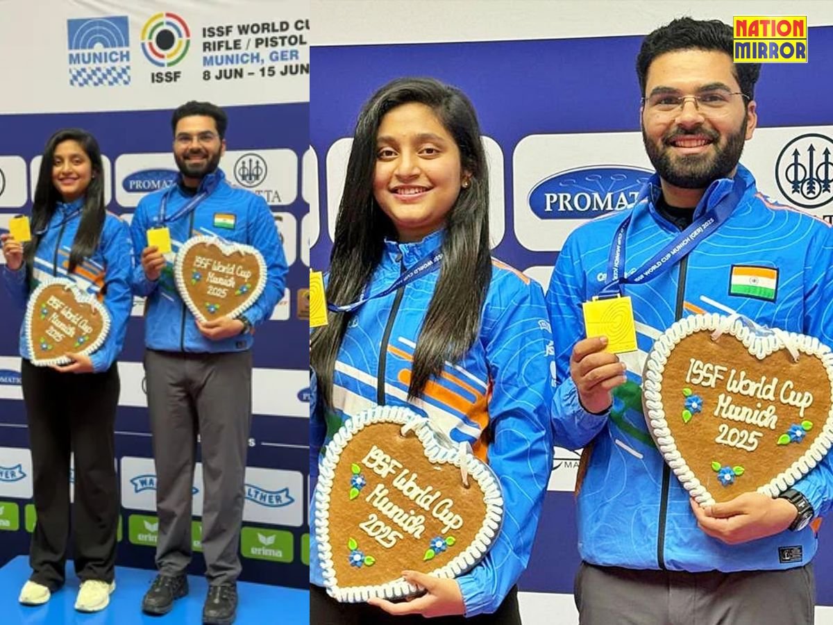 ISSF World Cup 2025: भारतीय जोड़ी बोरसे-बाबुता ने 10 मीटर एयर राइफल मिक्स्ड इवेंट में चीन को हराकर जीता स्वर्ण पदक...