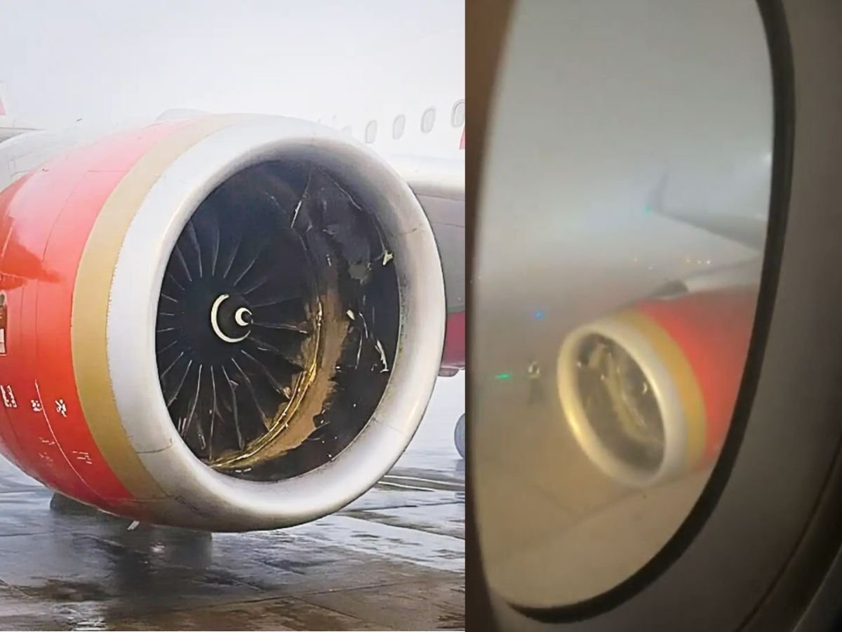 बैगेज कंटेनर से टकराई Air India की फ्लाइट, इंजन को पहुंचा नुकसान
