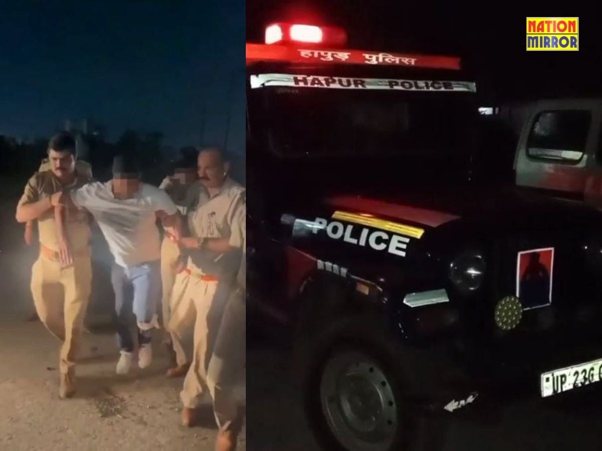 हापुड़ में ऑपरेशन लंगड़ा: 25 हजार के इनामी बदमाश और पुलिस की मुठभेड़, पैर में लगी गोली