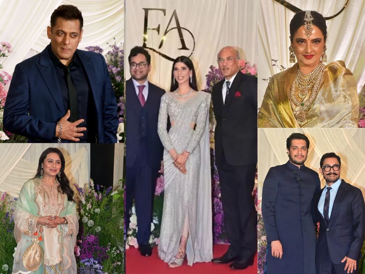 Celebs at Isha Barjatyas Reception: सूरज बड़जात्या की बेटी के रिसेप्शन में बॉलीवुड सितारों का जमावड़ा...