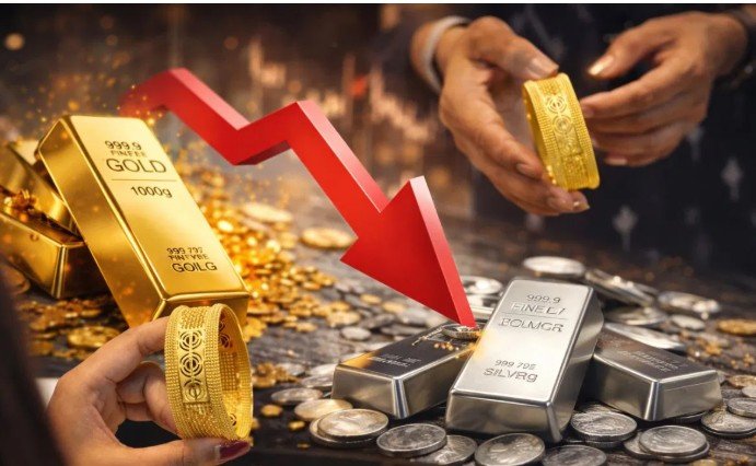 बजट से पहले बाजार धड़ाम: सोना 13 हजार और चांदी 26 हजार टूटी