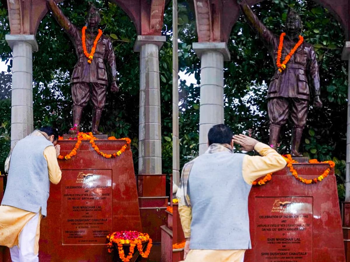 चंडीगढ़ में बारिश के बीच 'नेताजी' पार्क पहुंचे CM सैनी..सुभाषचंद्र बोस को दी श्रद्धांजलि