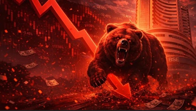Stock Market Crash: अमेरिका-ईरान तनाव से बाजार में भूचाल, सेंसेक्स 1600 अंक टूटा