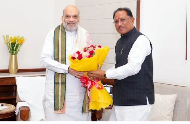 CM Vishnu Deo Sai Meet Amit Shah: शाह से मिले CM साय, बोले- 18 महीने में 33 मुठभेड़, 445 माओवादी ढेर