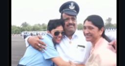 हैदराबाद में बेटी की आर्म्ड फोर्सेज ग्रेजुएशन परेड देखकर भावुक हुआ पिता
