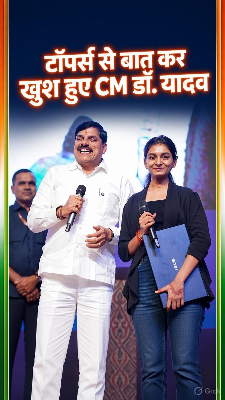 CM डॉ यादव ने विद्यार्थियों से की बात 