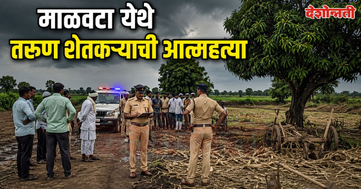 माळवटा येथे तरुण शेतकऱ्याची आत्महत्या