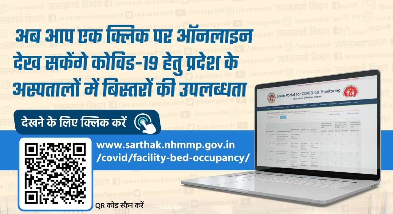 अब ऑनलाइन देखें कोरोना उपचार के लिए अस्पतालों में बिस्तरों की उपलब्धता जिले अनुसार मिलेगी जानकारी