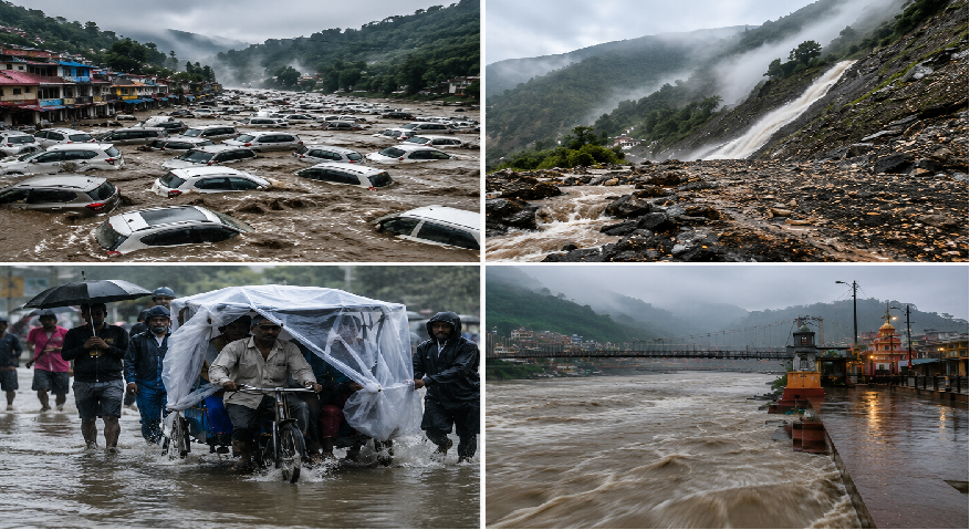 देशभर में बारिश का कहर जम्मू में बादल फटने से 8 मौतें 250 गाड़ियां बहीं 14 राज्यों में भारी बारिश का अलर्ट
