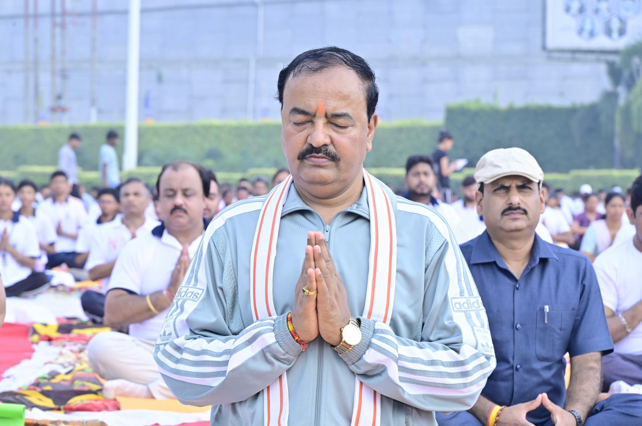 अंतर्राष्ट्रीय योग दिवस पर उप मुख्यमंत्री केशव प्रसाद मौर्य ने किया योग कहा – योग है भारत की आत्मा की पहचान