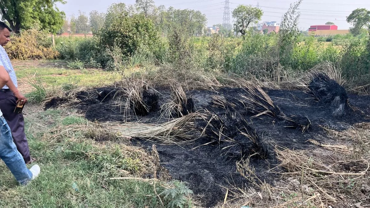 गाजियाबाद मोदीनगर में लापता व्यक्ति का अधजला कंकाल बरामद