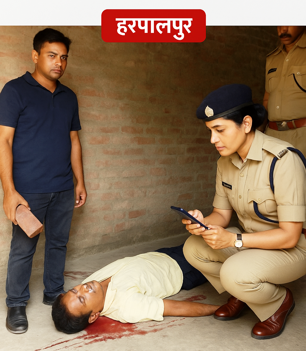 ज़मीन के बंटवारे में बेटे ने पिता को ईंट से सिर पर वार कर उतारा मौत के घाट