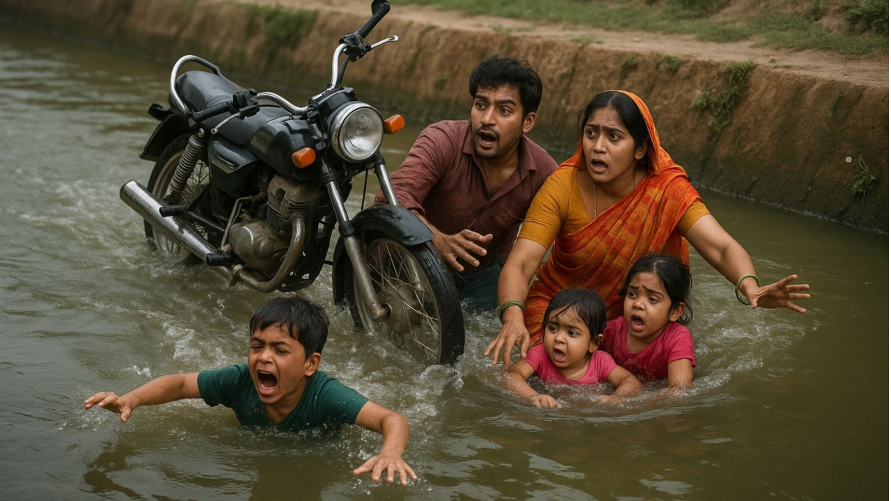 फिरोजपुर में दर्दनाक हादसा बाइक पर जा रहा परिवार नहर में गिरा बच्चों को रेस्क्यू करने की कोशिश 