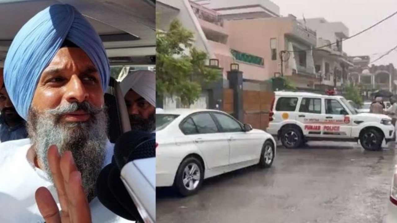 बिक्रम मजीठिया के घर पर फिर से रेड, विजिलेंस ब्यूरो की समन्वित छापेमारी, भारी पुलिस फोर्स भी तैनात