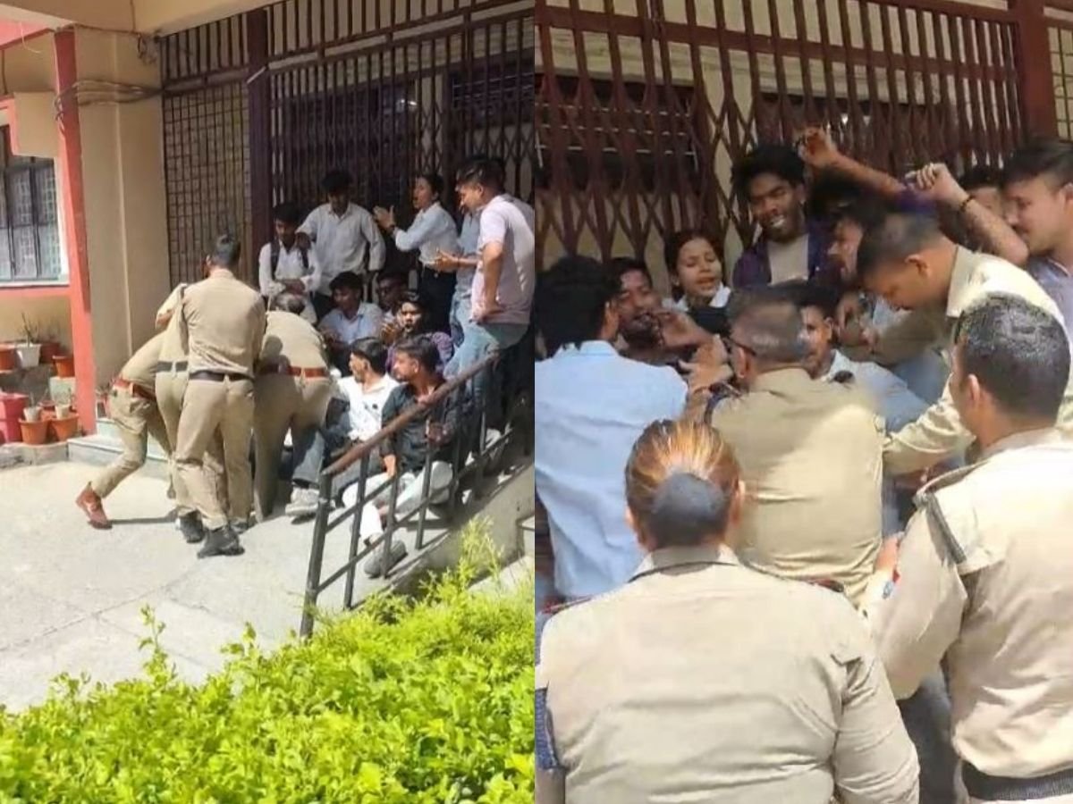 ऋषिकेश कॉलेज में तनाव प्रशासनिक भवन की तालाबंदी