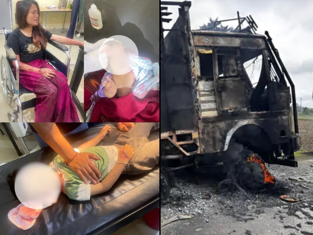 मणिपुर हिंसा कुकी उग्रवादियों ने फेंके बम 2 बच्चों की मौत