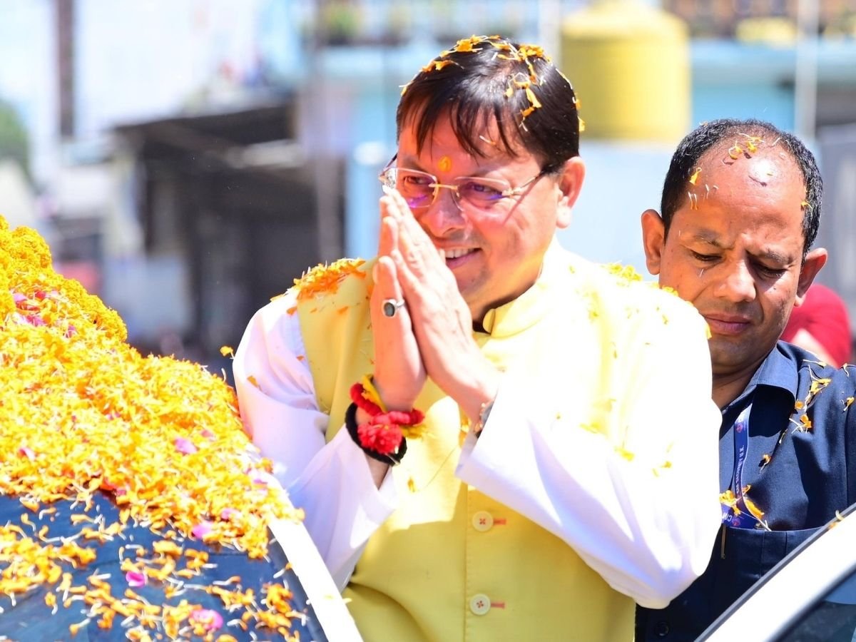 खटीमा पहुंचे cm धामी पिता को याद कर हुए भावुक