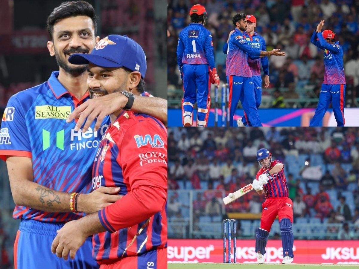 lsg vs dc ऋषभ मिचेल मार्करम आउट दिल्ली की शानदार बॉलिंग