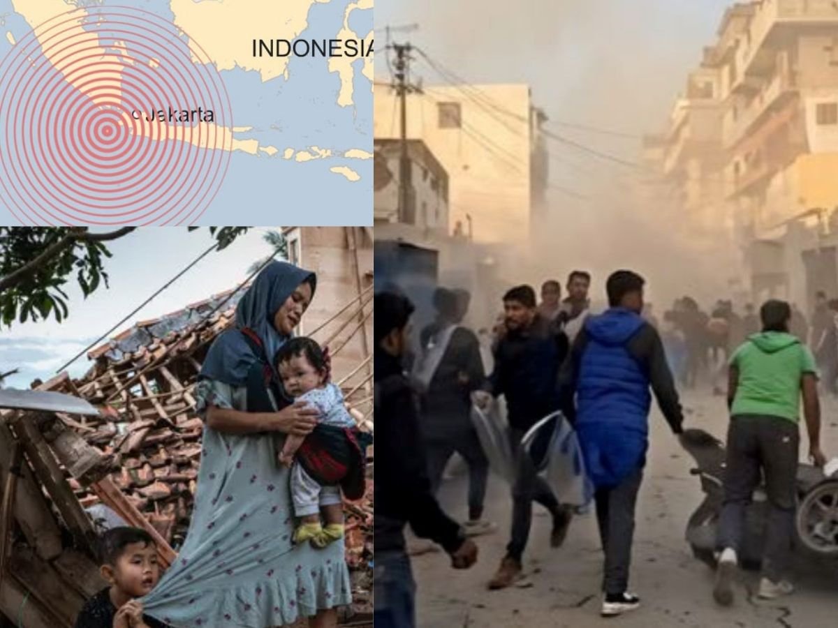 इंडोनेशिया में भूकंप के बाद सुनामी का खतरा धरती फटी