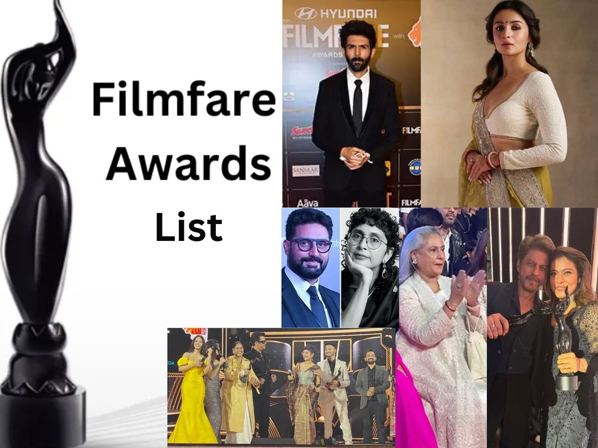 70th filmfare awards 2025 काजोल श्रीदेवी और जया बच्चन को मिला सम्मान देखिए पूरी विनर लिस्ट