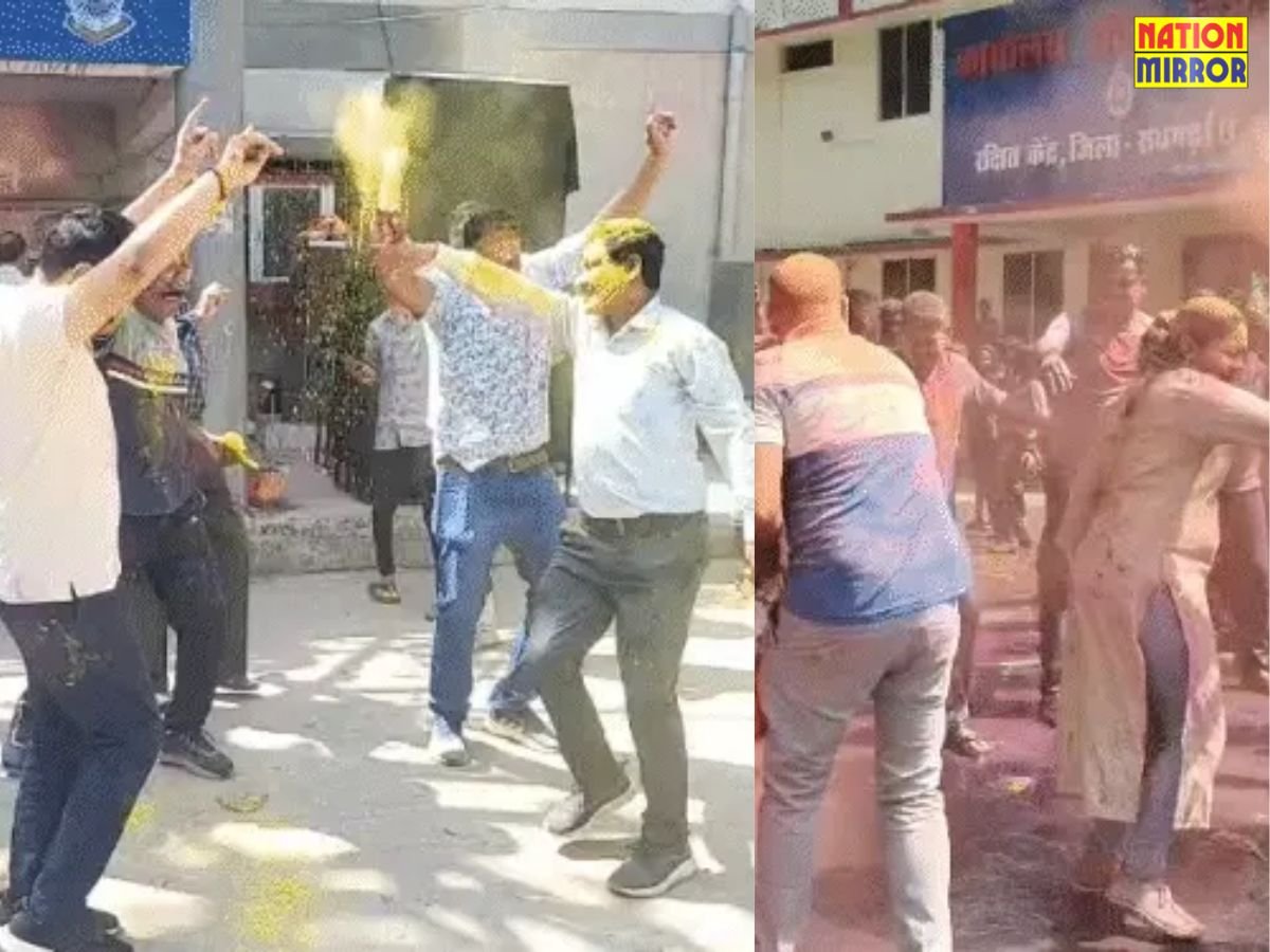 72 घंटे ड्यूटी के बाद पुलिसकर्मियों की होलीथानों में उड़े रंग-गुलाल