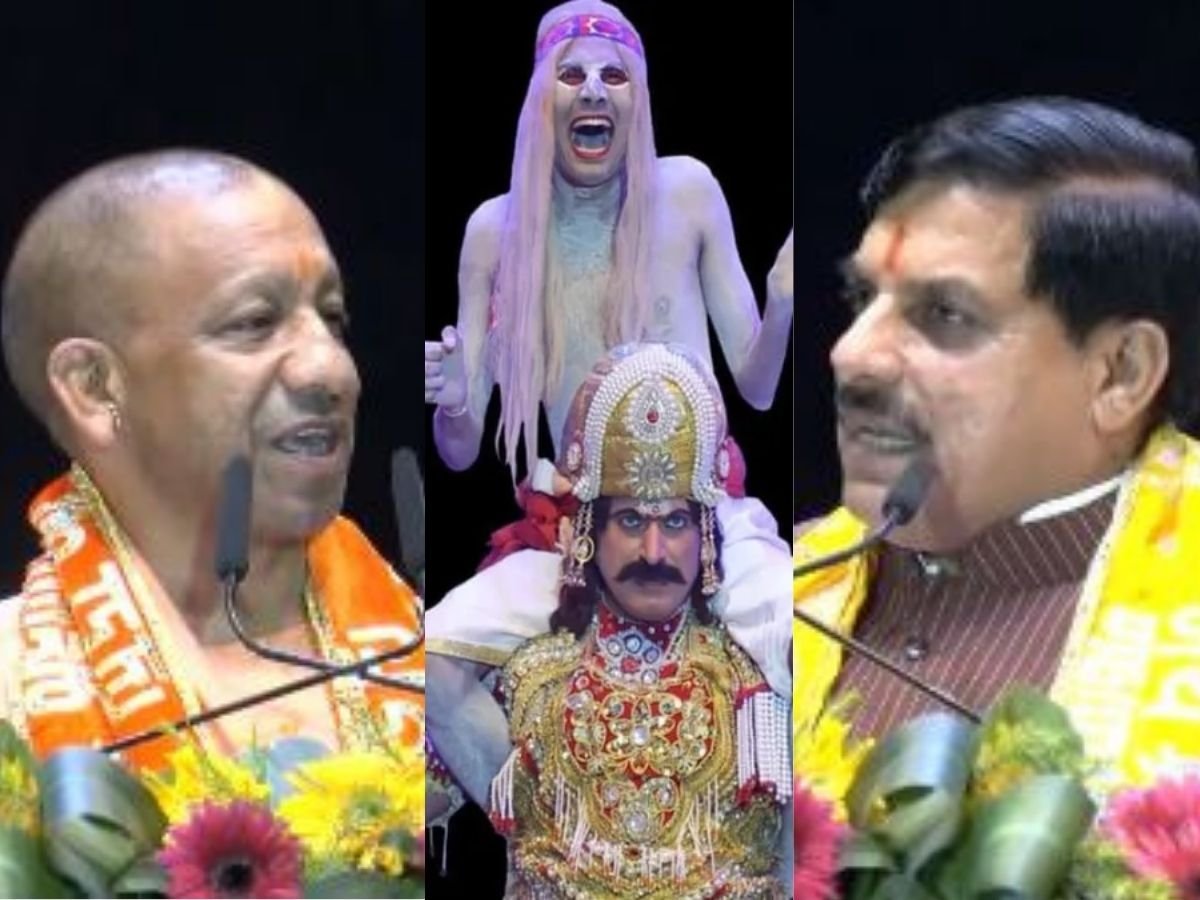 cm डॉ यादव ने cm योगी को भेंट की वैदिक घड़ी विश्वनाथ मंदिर में लगेगी