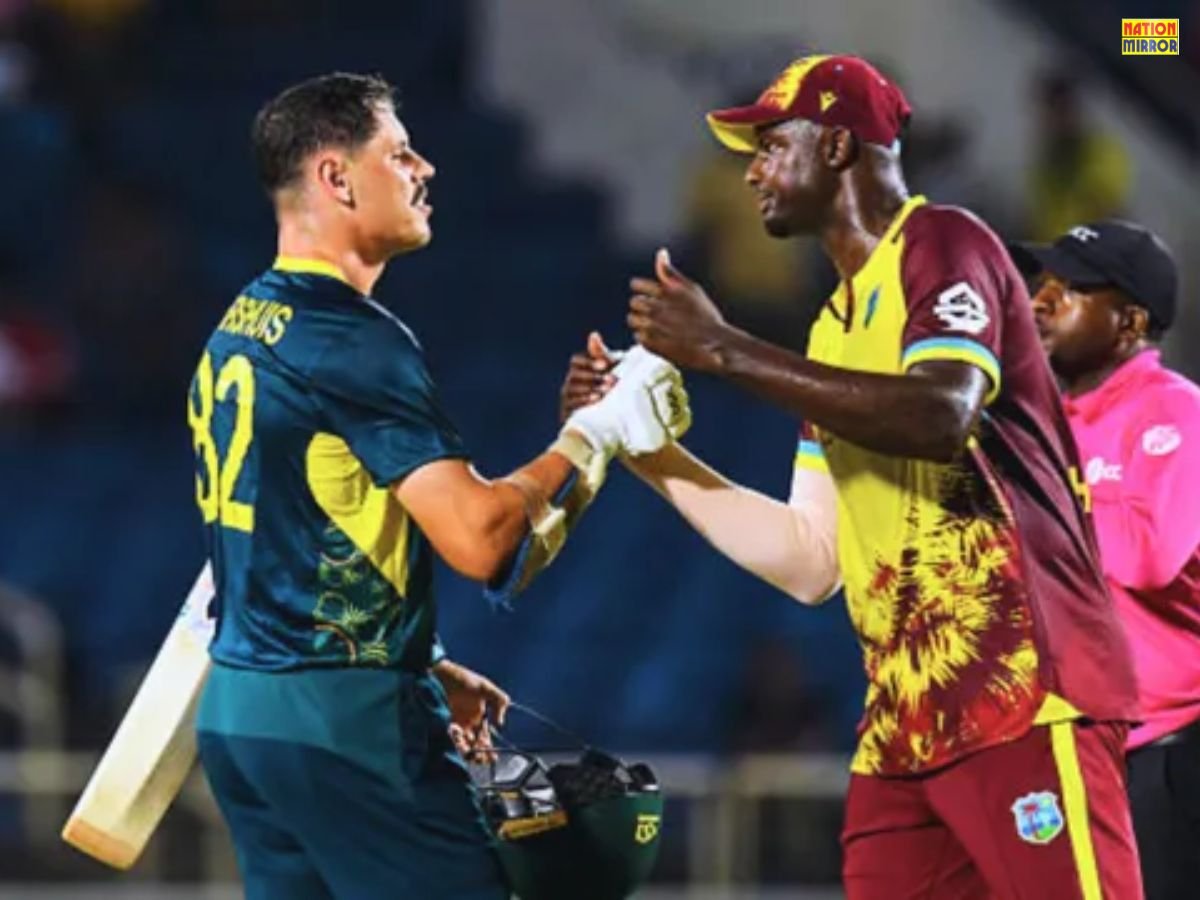 aus vs wi t20 2025 ऑस्ट्रेलिया ने वेस्टइंडीज को 3 विकेट से हराया डेब्यूटेंट मिशेल ओवेन बने हीरो