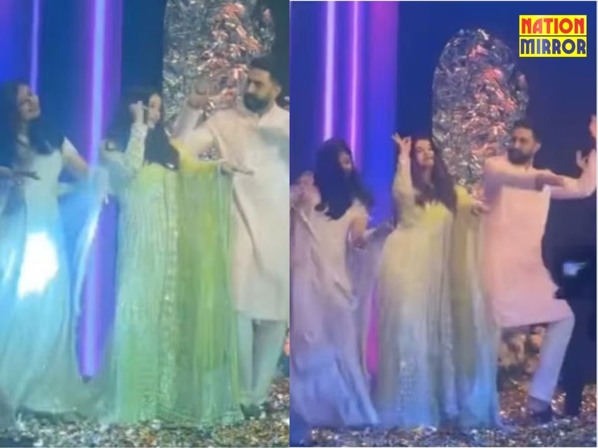 abhishek aishwarya rai video "कजरा रे सॉन्ग" पर पैरेंट्स के साथ थिरकी आराध्या