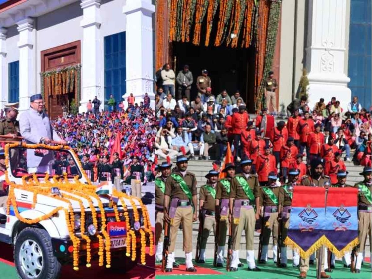 uk news  सीएम पुष्कर सिंह धामी भराड़ीसैंण पहुंचेआंदोलनकारियों को सम्मानित किया