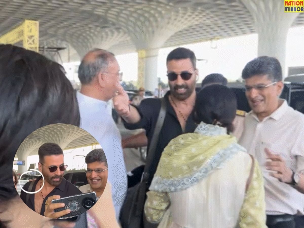 akshay kumar video viral फैन ने कंधे पर रखा हाथ तो नाराज हुए अक्षय कुमार वीडियो वायरल