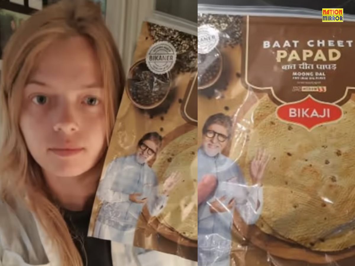 amitabh make best papad विदेशी महिला ने अमिताभ को समझा पापड़ वाला वीडियों में पूछा एड्रेस वीडियो वायरल
