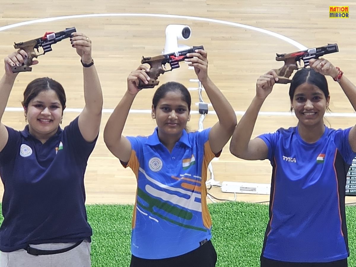 asian shooting championship 2025 महिला ट्रैप इवेंट में भारत का दबदबा नीरू धनदा ने जीता गोल्ड मेडल