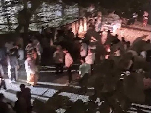 जयपुर में rss के 10 लोगों पर हमला मंदिर में जागरण के दौरान की चाकूबाजी