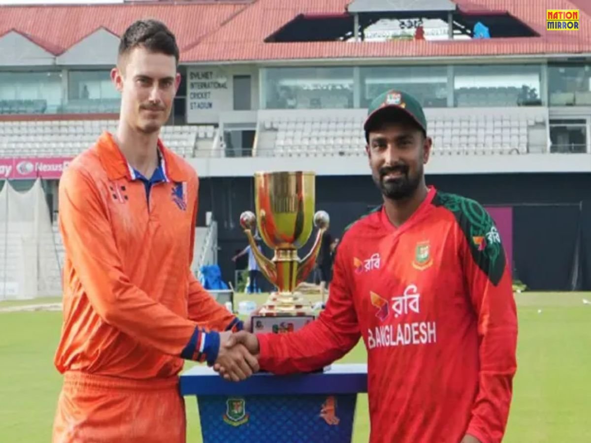 ban vs ned 1st t20 2025 बांग्लादेश ने नीदरलैंड को 136 रन पर रोका 14वें ओवर में मैच जीता