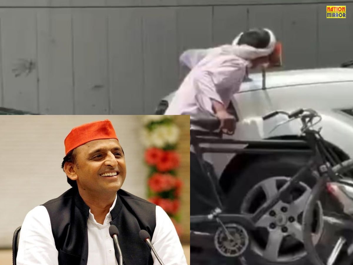 रिक्शा चालक ने चूमा अखिलेश यादव की फोटो सपा प्रमुख ने किया सम्मान