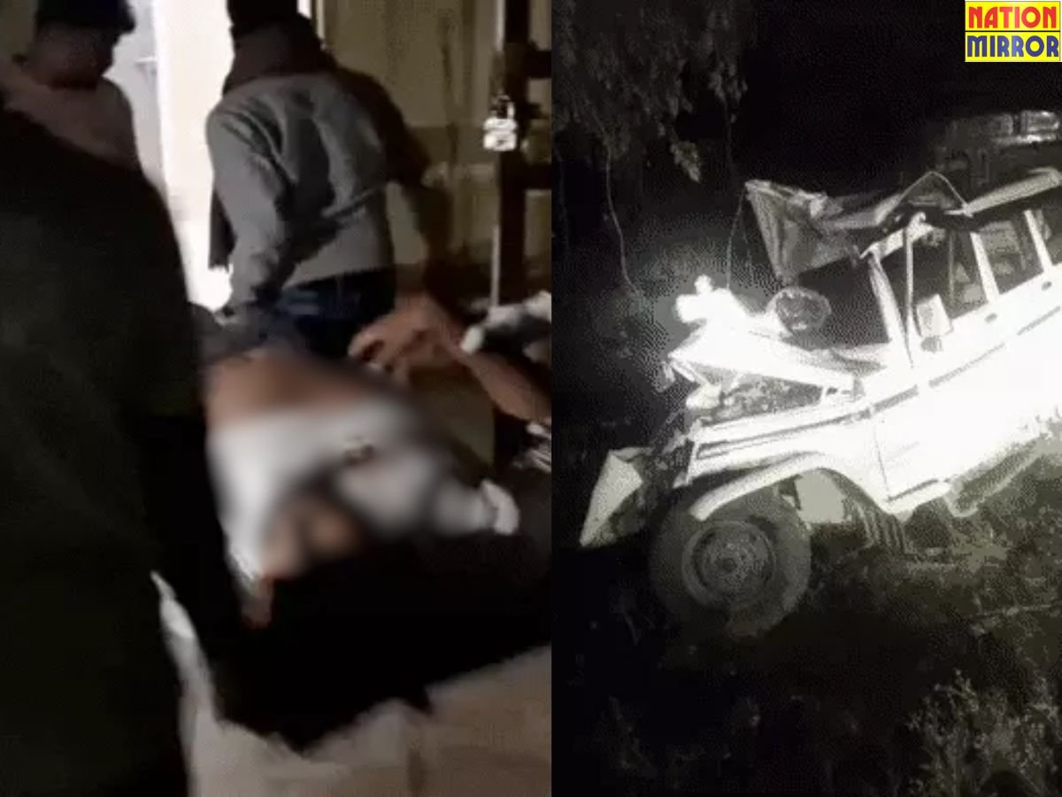 bolero accident news श्रद्धालुओं से भरी बोलेरों पेड़ से टकराई 5 की मौत