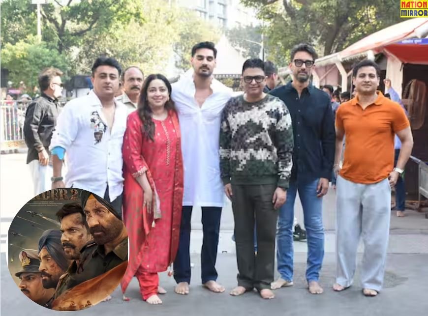 border 2 teaser launch day बॉर्डर 2 के टीजर रिलीज होने के पहले टीम पहुंची सिद्धिविनायक मंदिर