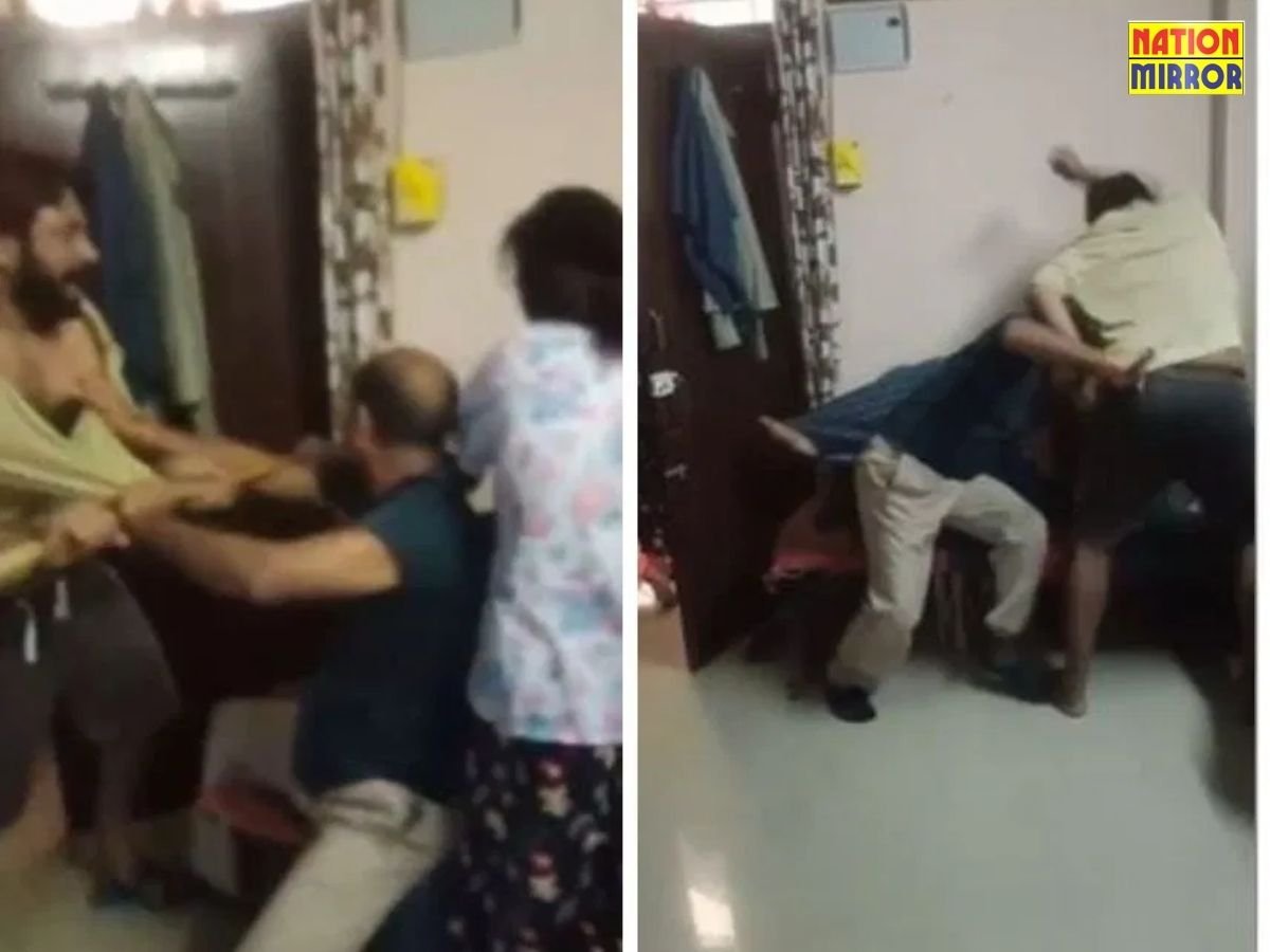 बेटे ने मां की हत्या कीvideo पिता-बहन बचाने की कोशिश करते रहे बेहोश होने पर भी बरसाएं मुक्के
