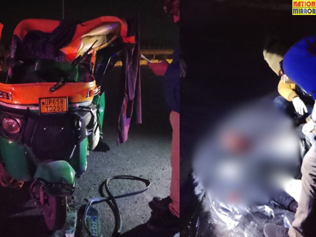 chandauli accident news झपकी लगने की वजह से हुआ गंभीर हादसा 1 की मौत 3 घायल