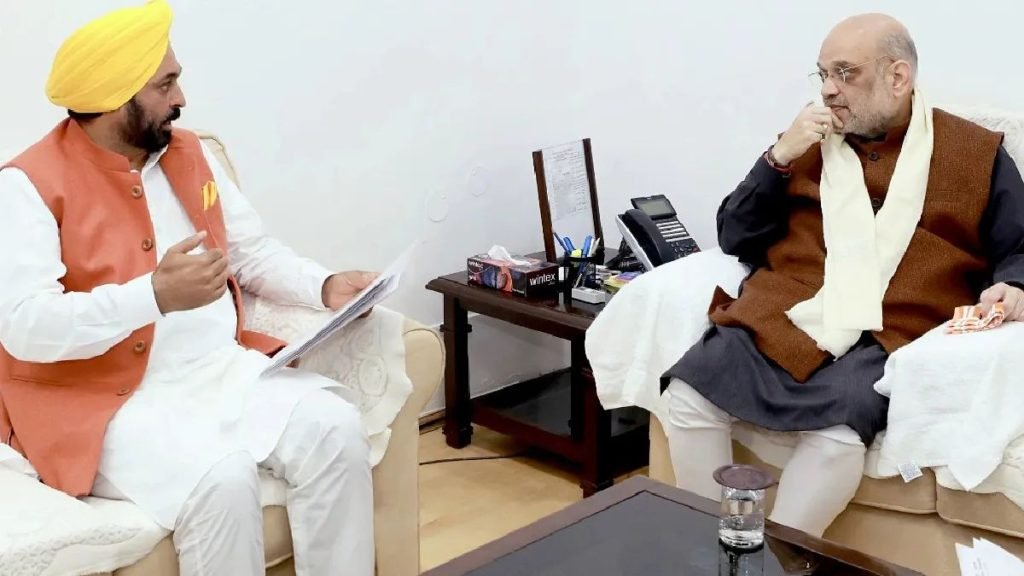 मुख्यमंत्री भगवंत मान ने की केंद्रीय गृह मंत्री अमित शाह से मुलाकात