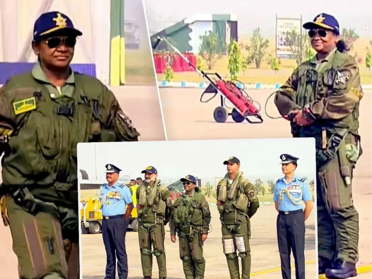 राष्ट्रपति मुर्मू ने राफेल से भरी उड़ानएयरफोर्स ने दिया गार्ड ऑफ ऑनर