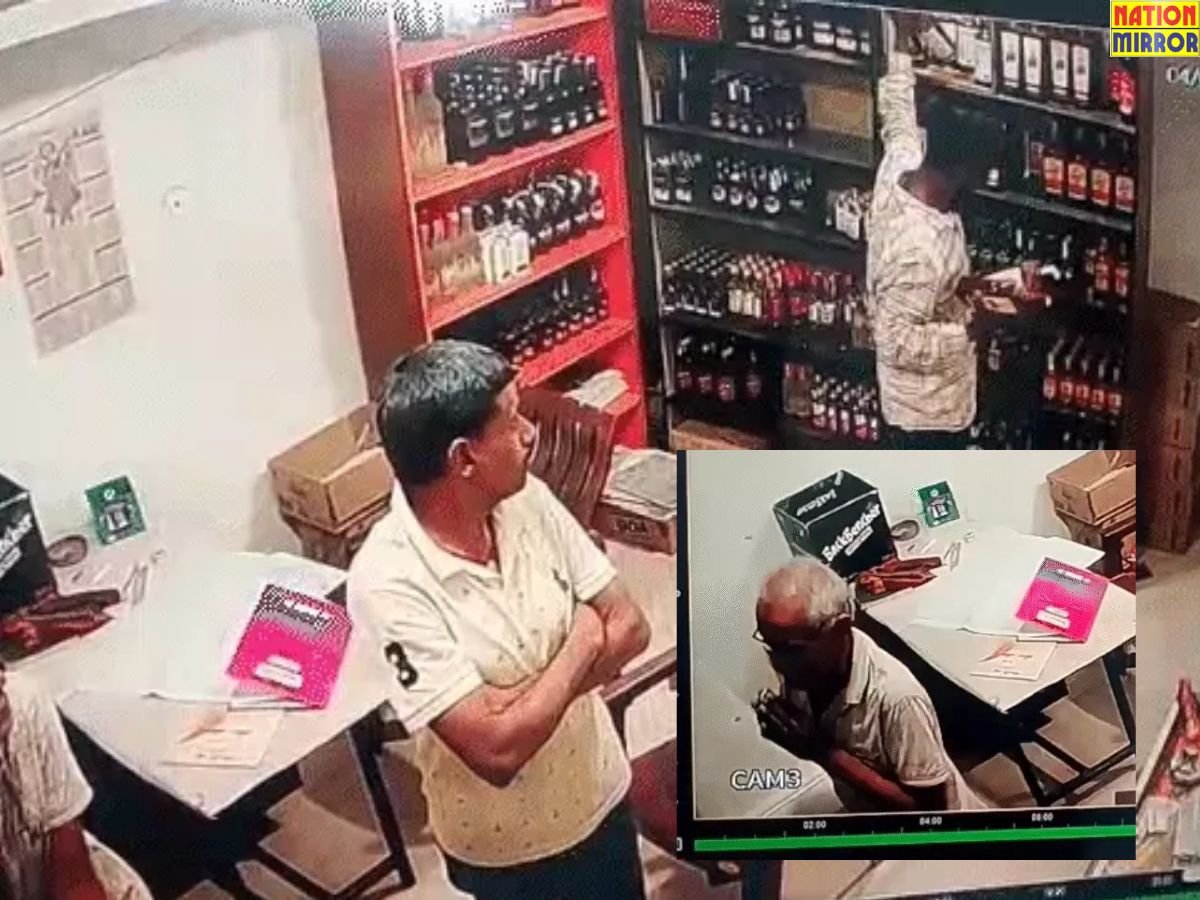 dhar loot news कांग्रेस विधायक के भाई ने शराब की दुकान में की लूटपाट cctv आया सामने