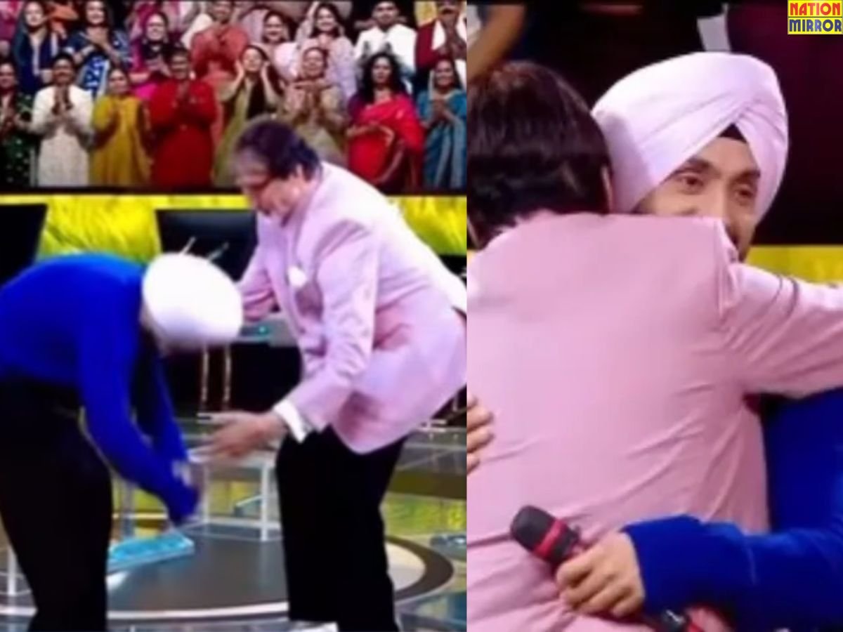 diljit with big b video दिलजीत दोसांझ का अमिताभ बच्चन के साथ भावुक वीडियो वायरल